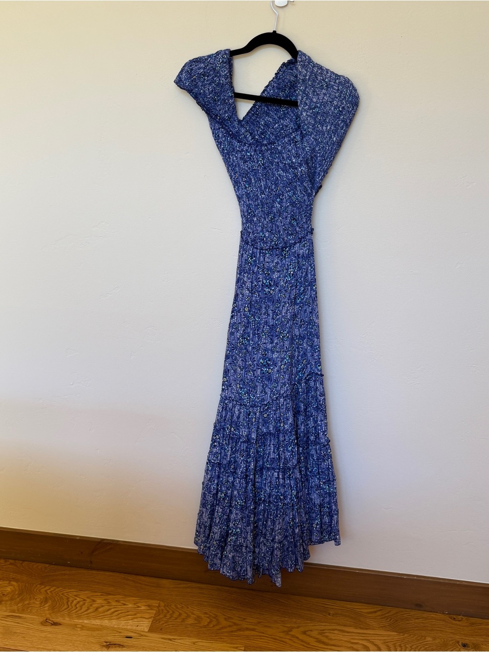 PAPETTE ST BARTH SOLEDAD SMOCK MAXI DRESS OFF SHOULDER ROMANTIC BOHO CHIC FLOWY - Picture 2 of 13